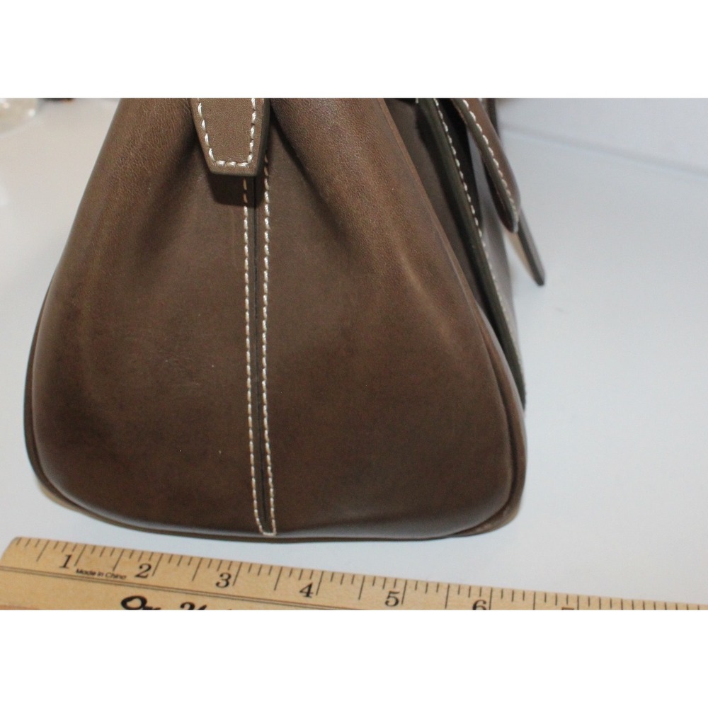 Dooney & Bourke Satchel Handbag Leather Crossbody Brown - Picture 16 of 16